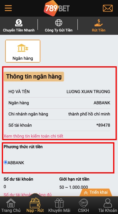 Kiểm tra thông tin tài khoản người chơi Kiểm tra thông tin tài khoản người chơi